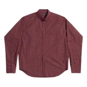 Langærmet skjorte i ternet mønster, Large Fit “Red” 658929TKM386167 Langærmet skjorte i ternet mønster, Large Fit “Red” 658929TKM386167