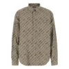Langærmet skjorte med logo overalt “Beige” 662983TNLL19763