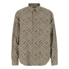 Langærmet skjorte med logo overalt “Beige” 662983TNLL19763 Langærmet skjorte med logo overalt “Beige” 662983TNLL19763
