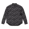 Langærmet skjorte med logo overalt “Black” 662983TNLL11070
