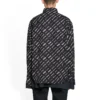 Langærmet skjorte med logo overalt “Black” 662983TNLL11070