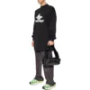Langærmet sports-T-shirt i oversize-stil med lag-på-lag-design “Black White” 739027TPVF21070