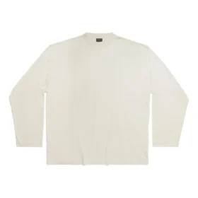 Langærmet T-shirt i oversize-størrelse “Off White” 739783TOVF49199
