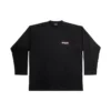 Langærmet T-shirt til Political Campaign, Large Fit “Black” 681046TKVJ11070