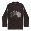 Langærmet T-shirt uden logo “Black Grey” 788244TQVK51200