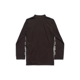 Langærmet T-shirt uden logo “Black Grey” 788244TQVK51200