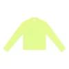 Langærmet top med rund hals “Fluo Yellow” 704103TMVB77204