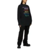 Languages Logo langærmet T-shirt “Black Multicolor” 641667TJVI32771