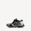 Runner-sneakers til mænd i sort/sølv Runner-sneakers til mænd i sort/sølv