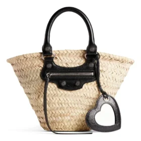 Le Cagole lille kurv “Beige Black” 7710652AAVE9260