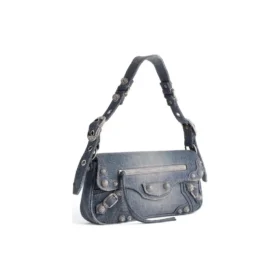 Le Cagole lille skuldertaske i Denim “Blue” 7716402109U4715