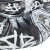Le Cagole Mini-taske med kæde og graffiti “Black” 695814210G61090
