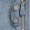 Le Cagole-pung i denim med rhinestones “Blå” 7767692109U4715