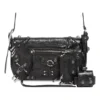Le Cagole Xs Flap Bag med piercinger “Black” 7190822AAE31000
