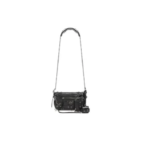 Le Cagole Xs Flap Bag med piercinger “Black” 7190822AAE31000