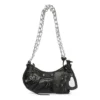 Le Cagole Xs skuldertaske med kæde “Black” 7128131VG9Y1000