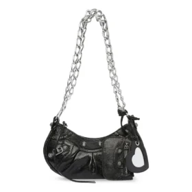 Le Cagole Xs skuldertaske med kæde “Black” 7128131VG9Y1000
