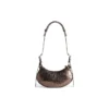 Le Cagole Xs skuldertaske metalliseret “Brown” 6713090GT3Y2564