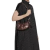 Le Cagole Xs skuldertaske metalliseret “Brown” 6713090GT3Y2564