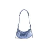 Le Cagole XS skuldertaske, metalliseret “Lilla” 6713090GT3Y5214