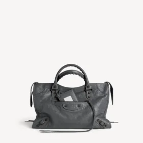 Le city bag medium i vulkansk sten