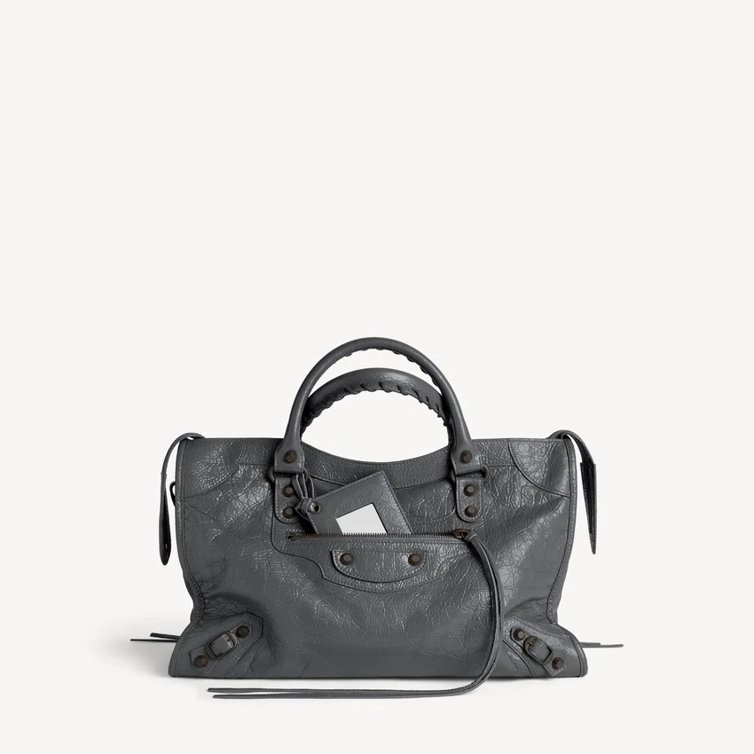 Le city bag medium i vulkansk sten Le city bag medium i vulkansk sten