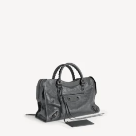 Le city bag medium i vulkansk sten