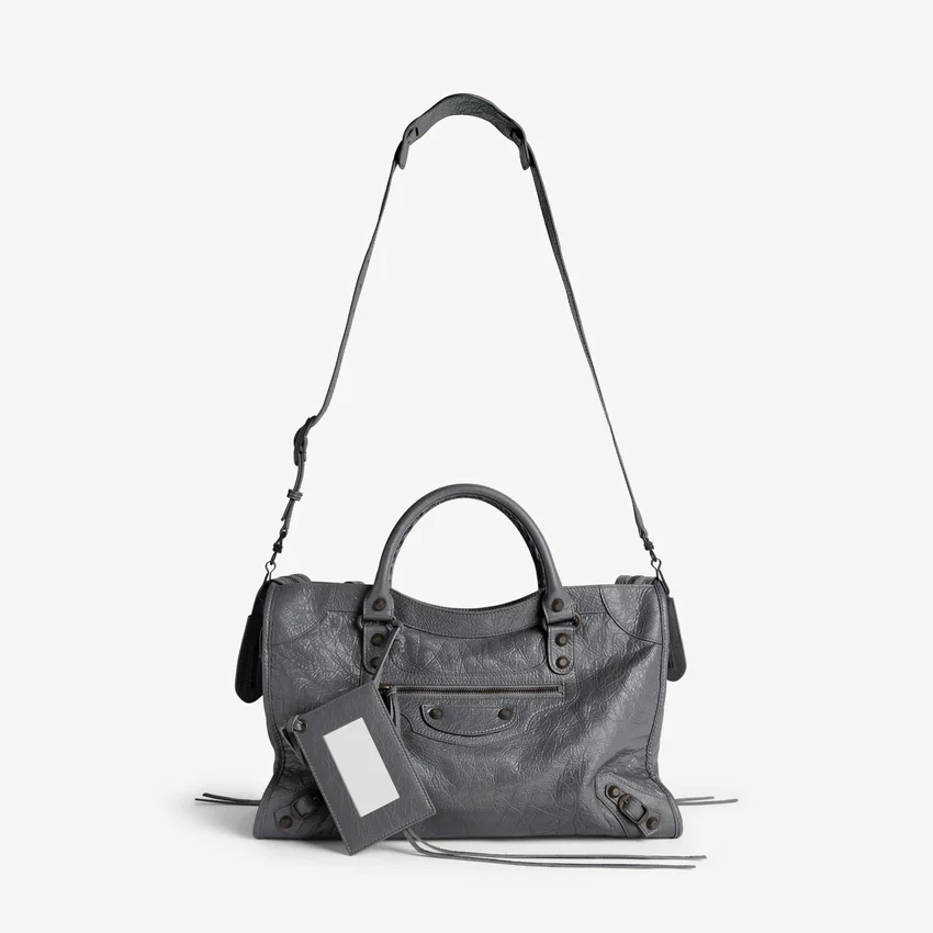 Le city bag medium i vulkansk sten Le city bag medium i vulkansk sten