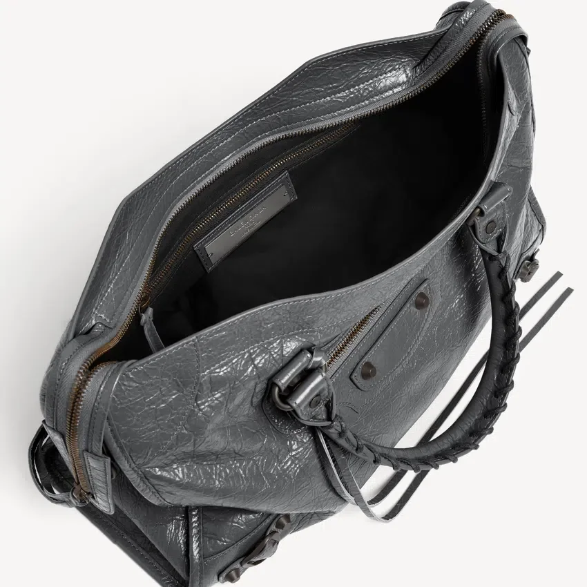 Le city bag medium i vulkansk sten Le city bag medium i vulkansk sten