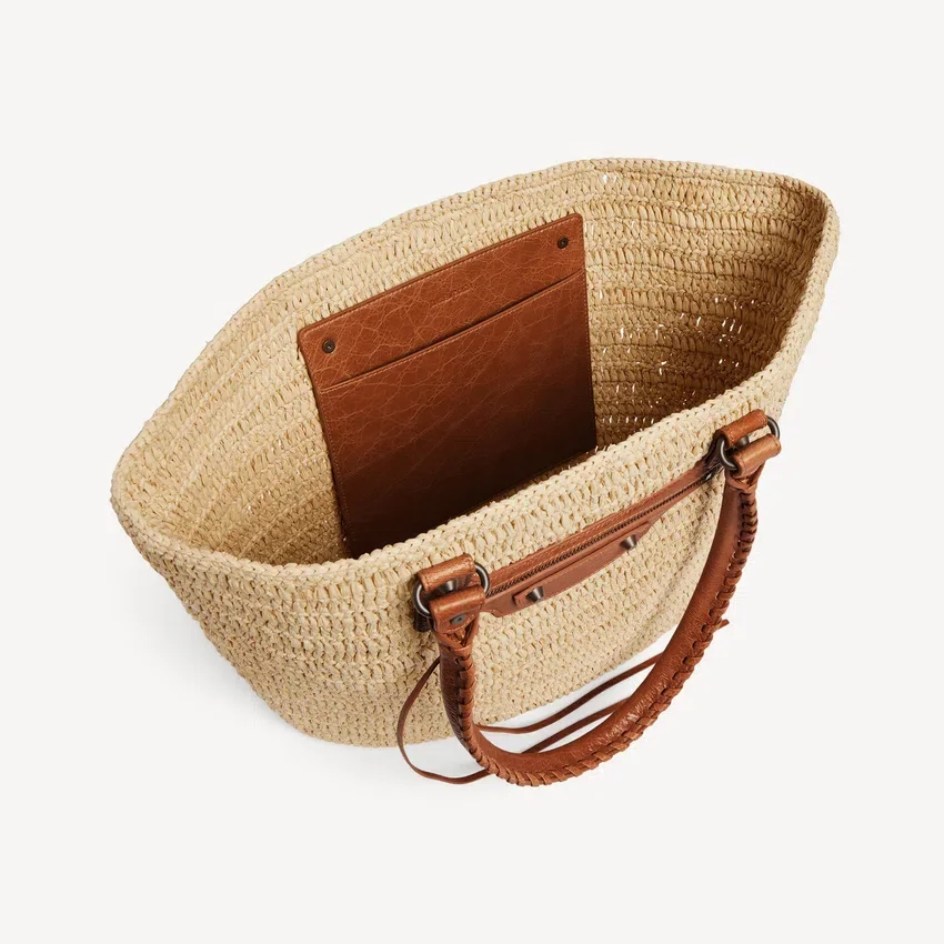 Le City Basket Medium til kvinder i farven natural/camel Le City Basket Medium til kvinder i farven natural/camel