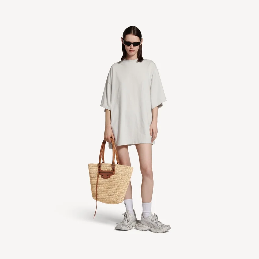 Le City Basket Medium til kvinder i farven natural/camel Le City Basket Medium til kvinder i farven natural/camel