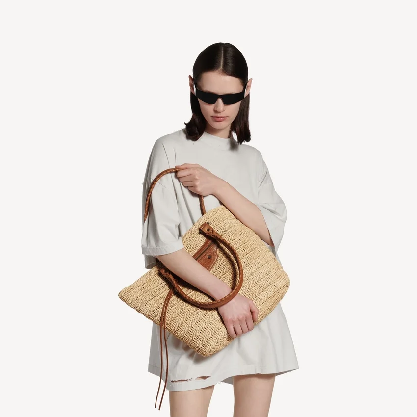 Le City Basket Medium til kvinder i farven natural/camel Le City Basket Medium til kvinder i farven natural/camel