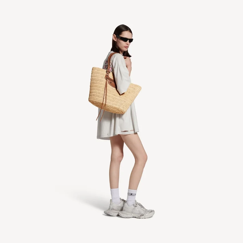 Le City Basket Medium til kvinder i farven natural/camel Le City Basket Medium til kvinder i farven natural/camel