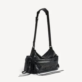 Le City multipocket crossbody-taske til mænd, medium, i sort
