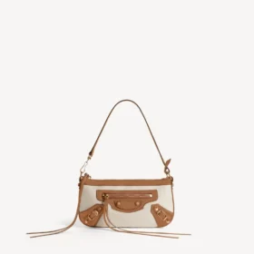 Le City-pung til kvinder med rem i beige/camel