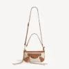 Le City-pung til kvinder med rem i beige/camel