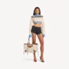 Le City strandtaske til kvinder, medium, i beige/kamel