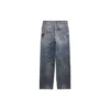Lige denimbukser med doodle-print “Blue” 746986TOW664036