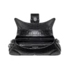 Lindsay lille skuldertaske med krokodilleprægning “Black” 701141210C91000