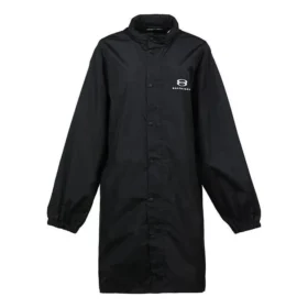 Logo Intarsia regnfrakke “Black” 681449TLO061000