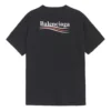Logo, løs pasform, korte ærmer, unisex, sort 556150TAV441000