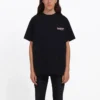 Logo, løs pasform, korte ærmer, unisex, sort 556150TAV441000
