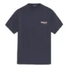 Logo-mønster, kortærmet, unisex, marineblå 556150TAV444128