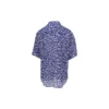 Logo Strips Minimal Silk-skjorte “Blue Dirty White” 681813TNL054644