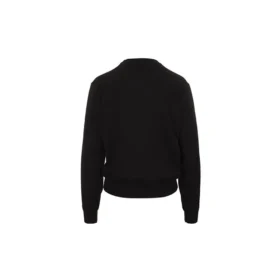 Logo-sweatshirt med rund hals, sort 595106T15511073