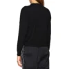 Logo-sweatshirt med rund hals, sort 595106T15511073