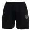 Logo-sweatshorts i børstet stof “vasket sort” 676137TMVA39034