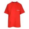 Logo-T-shirt i regular fit “Bright Red” 612965TMVF43168