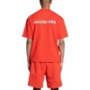 Logo-T-shirt i regular fit “Bright Red” 612965TMVF43168