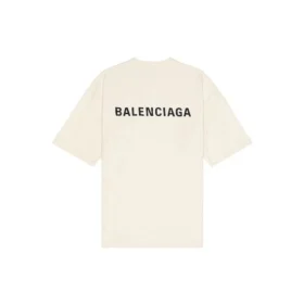 Logo-T-shirt, medium pasform, “Beige” 612966TMVF49069